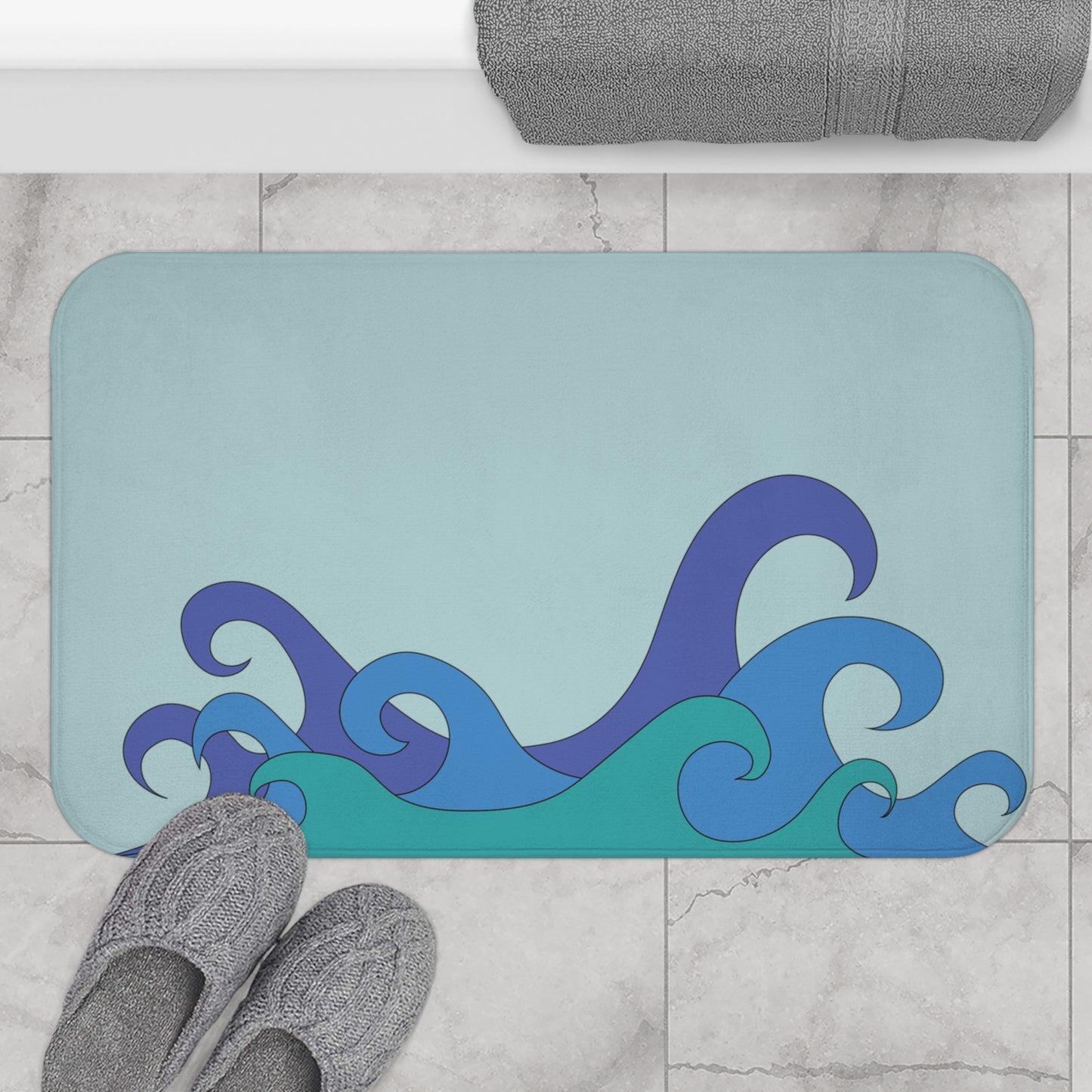 Fish Out of Water Bath Mat