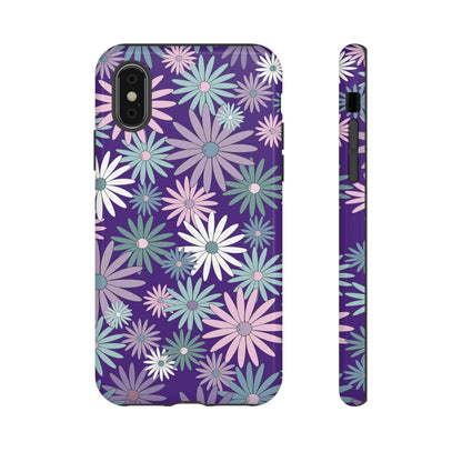 Pastel Daisy's in Purple Phone Case