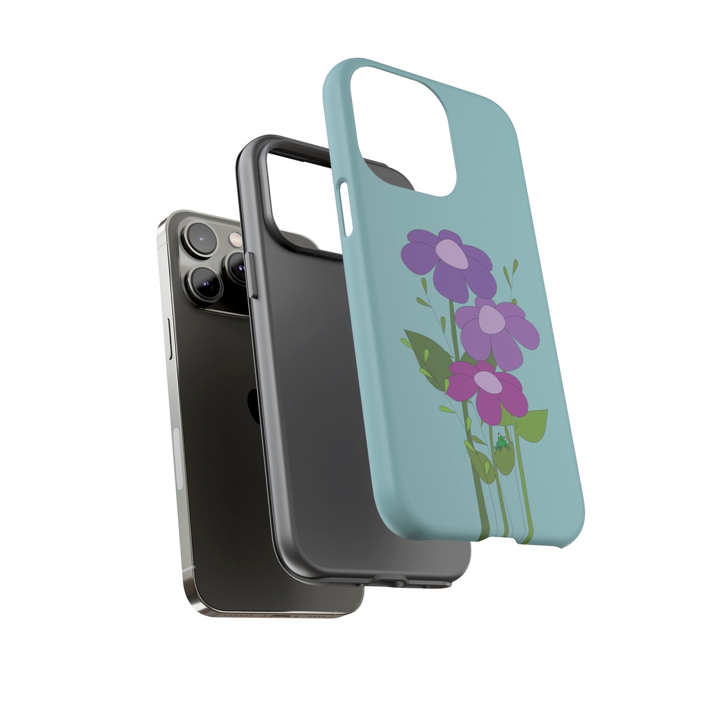 Frog Among Posies Phone Case