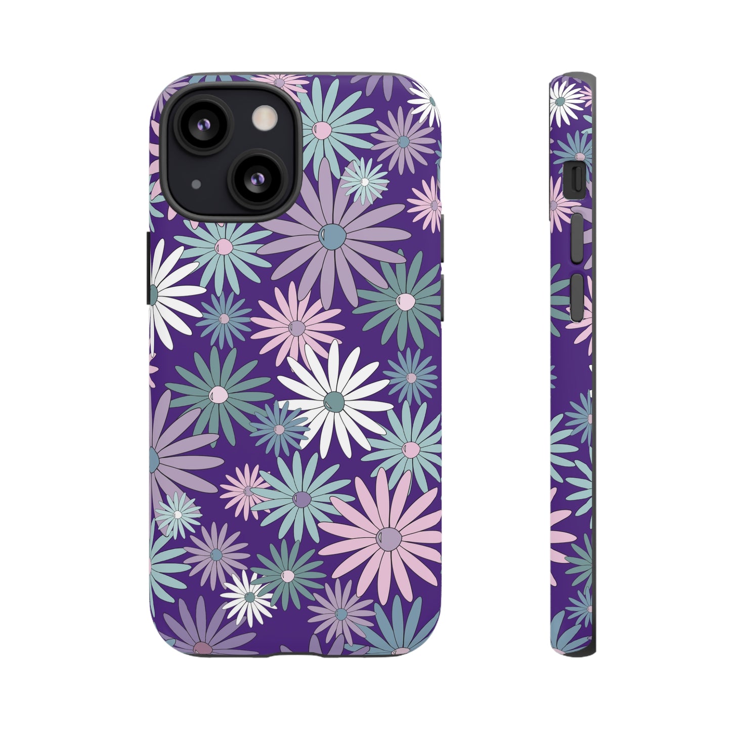 Pastel Daisy's in Purple Phone Case