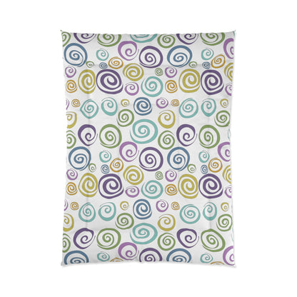 Multi Color Swirls Comforter
