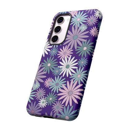 Pastel Daisy's in Purple Phone Case