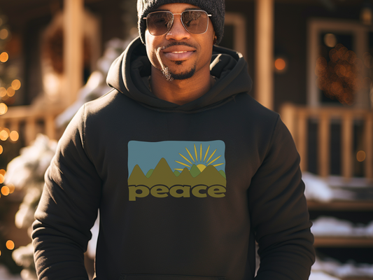 Peace Mountains Fleece Hoodie