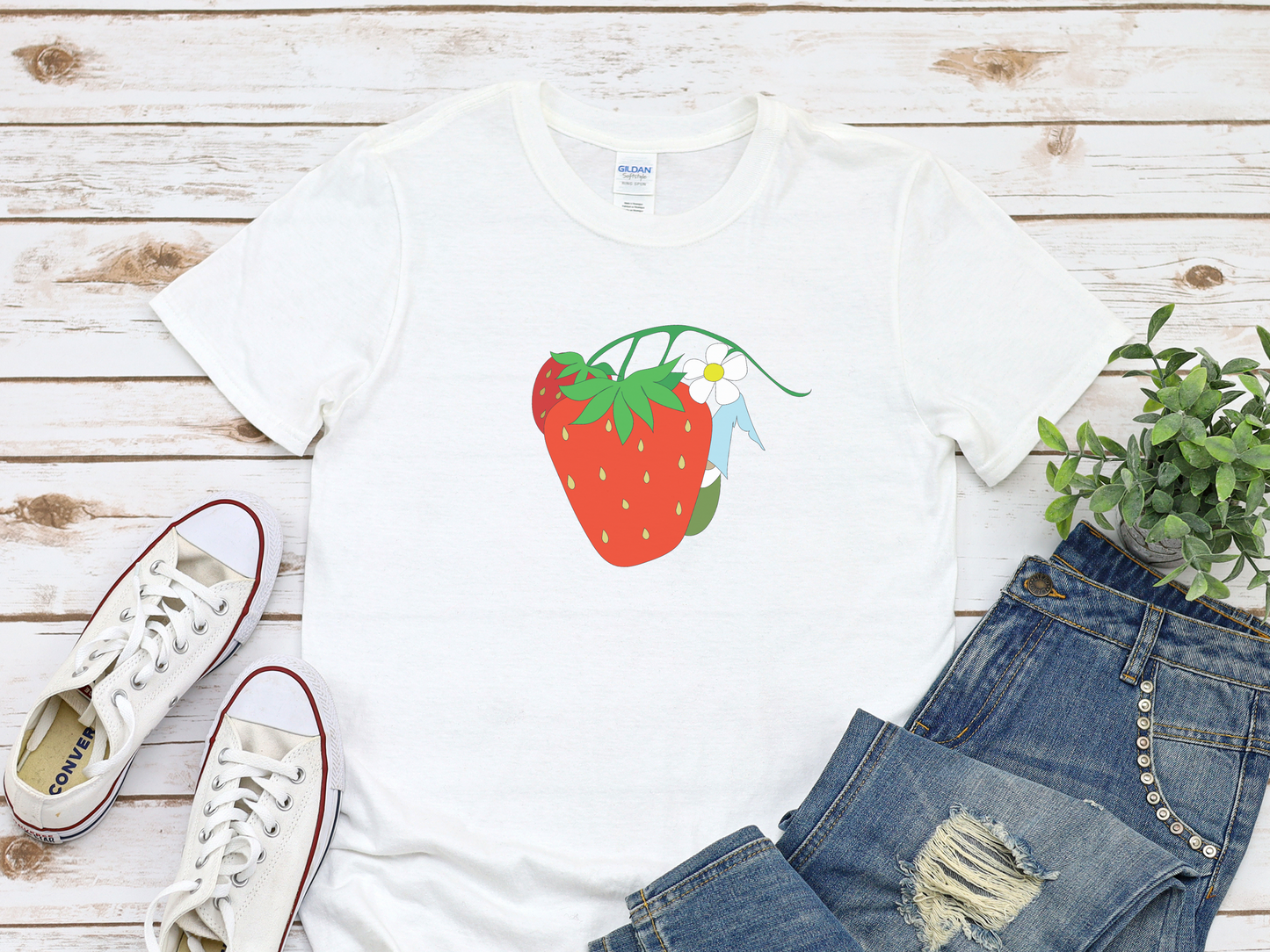 Strawberry Gnome Softstyle Tee