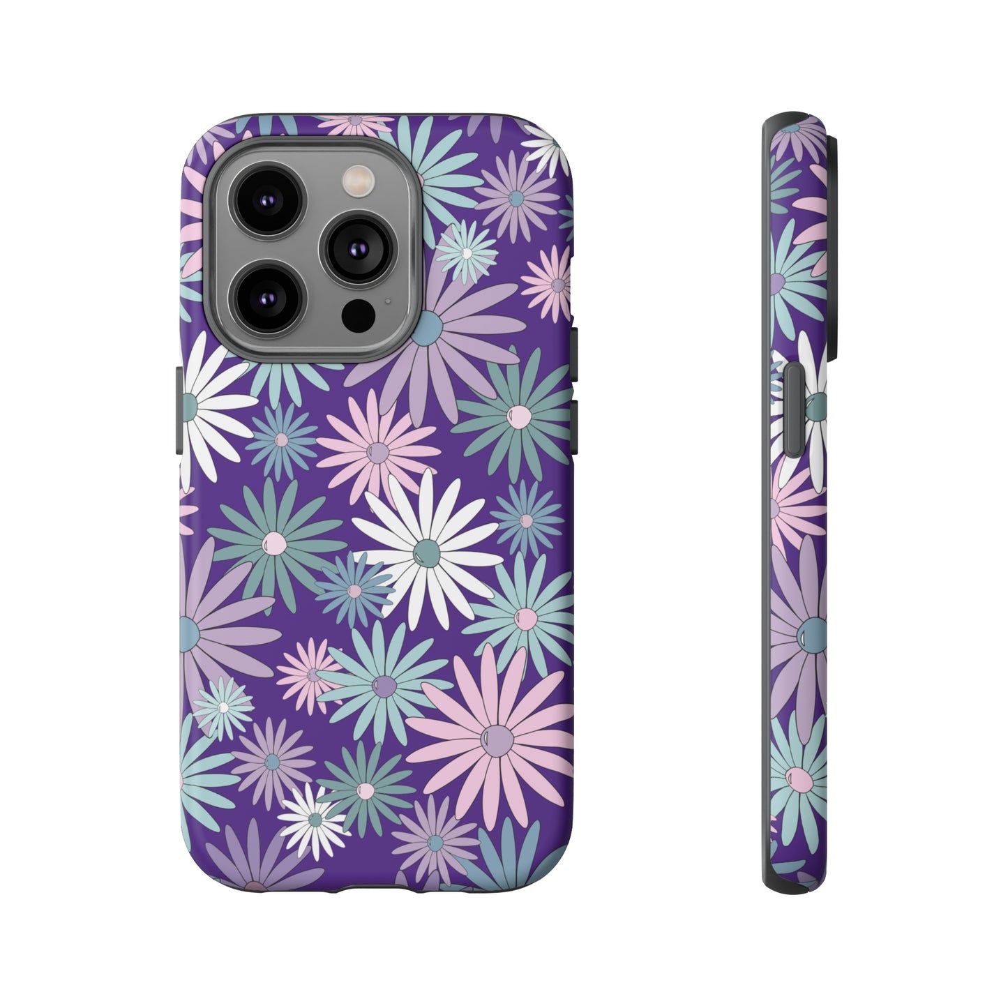 Pastel Daisy's in Purple Phone Case