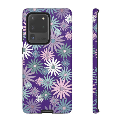 Pastel Daisy's in Purple Phone Case