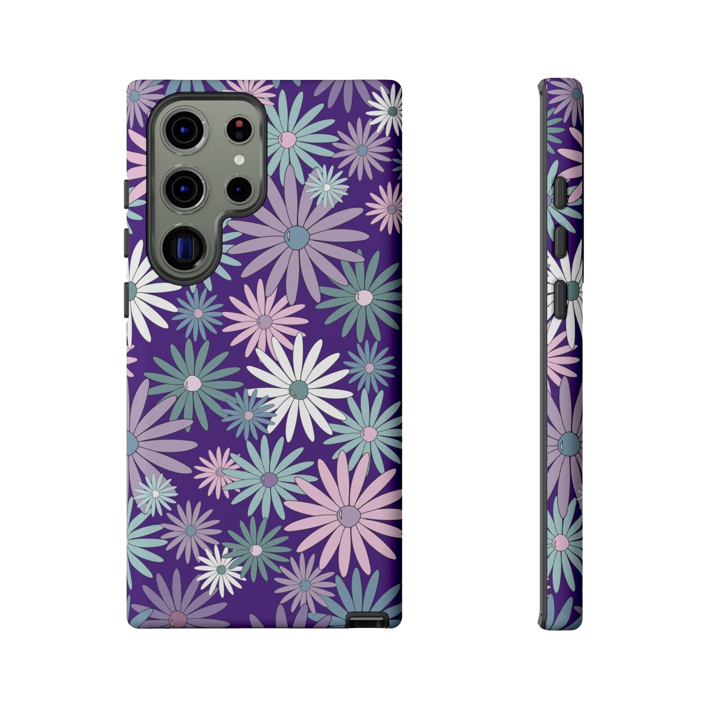 Pastel Daisy's in Purple Phone Case