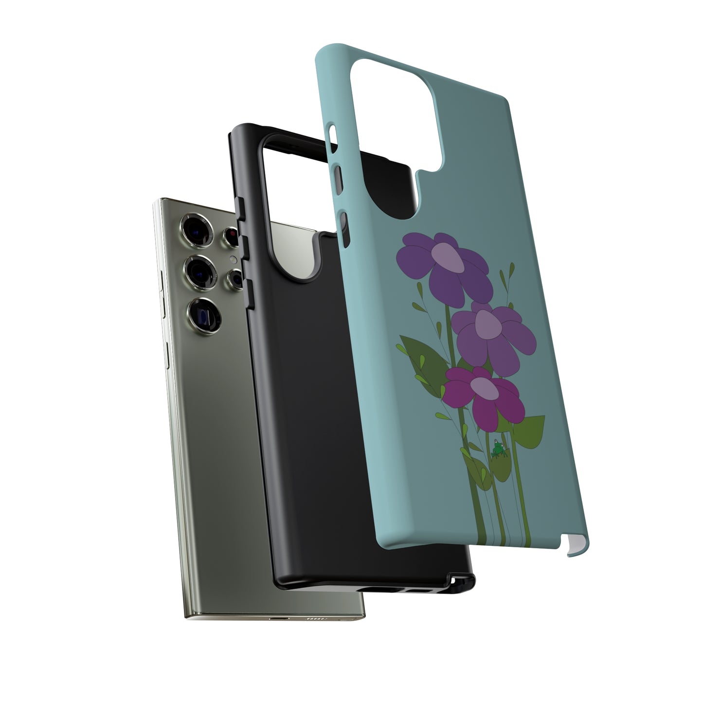 Frog Among Posies Phone Case