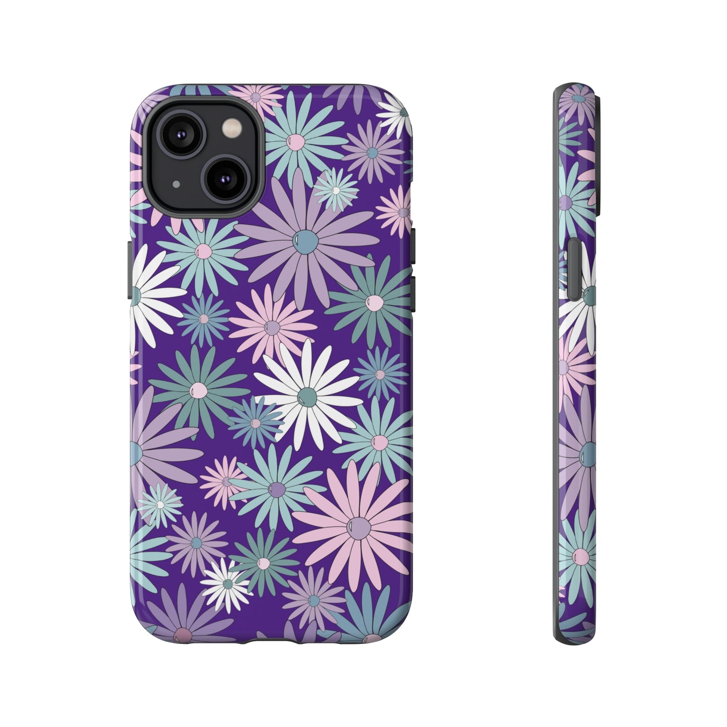 Pastel Daisy's in Purple Phone Case