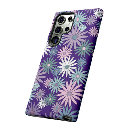 Pastel Daisy's in Purple Phone Case