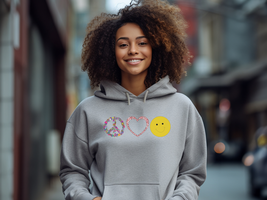 Peace Love & Joy Fleece Hoodie