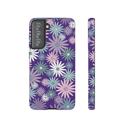 Pastel Daisy's in Purple Phone Case