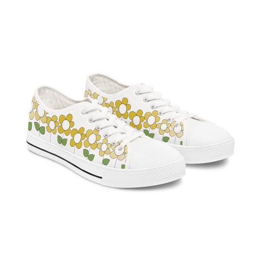 Yellow Daisy Low Top Sneakers