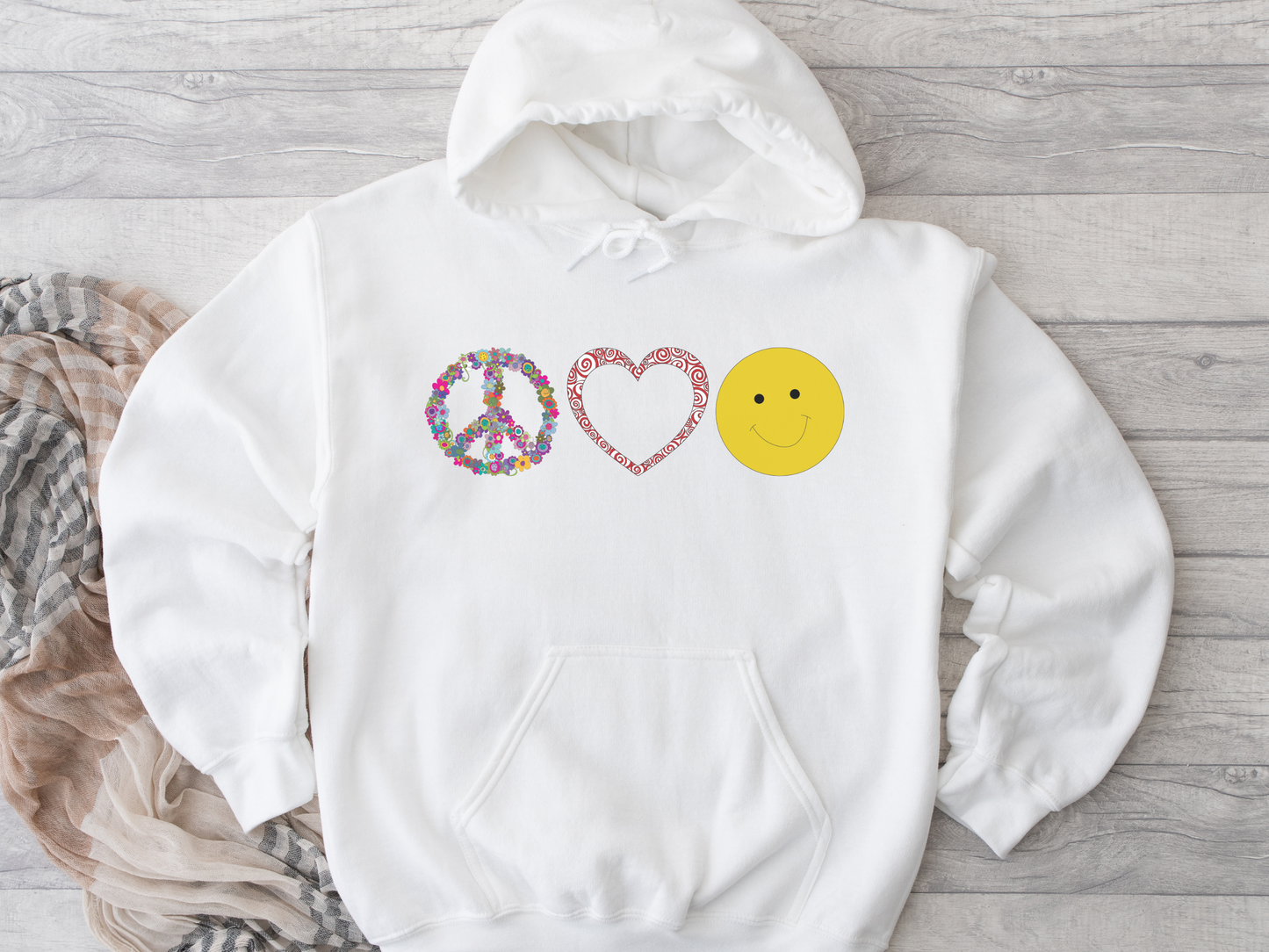 Peace Love & Joy Fleece Hoodie