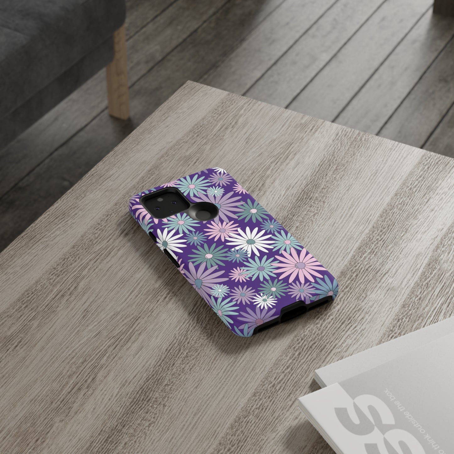 Pastel Daisy's in Purple Phone Case