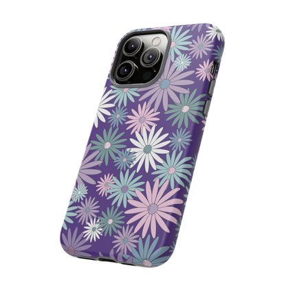 Pastel Daisy's in Purple Phone Case