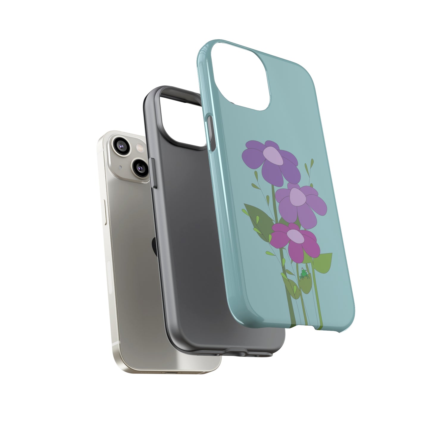 Frog Among Posies Phone Case