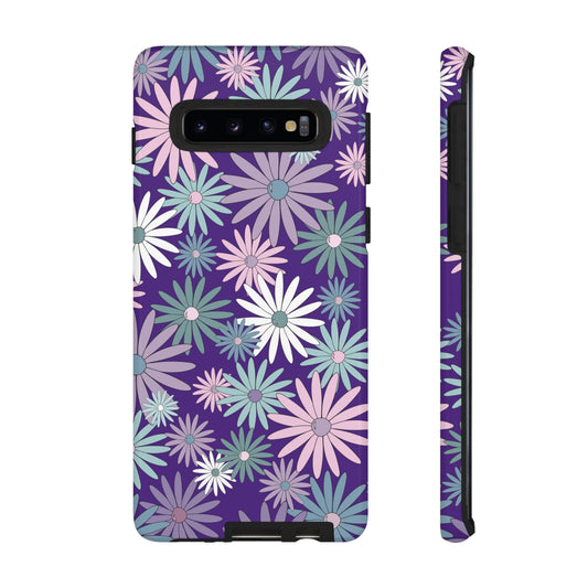 Pastel Daisy's in Purple Phone Case