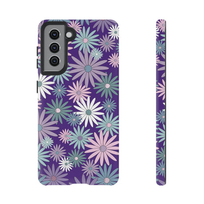 Pastel Daisy's in Purple Phone Case