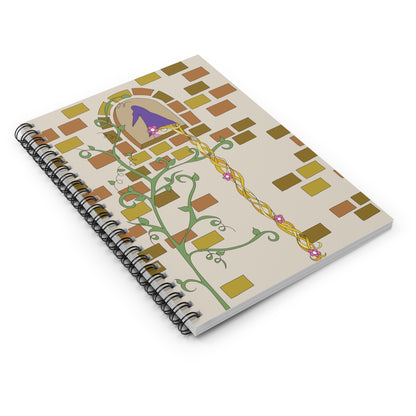 Rapunzel Gnome Spiral Notebook