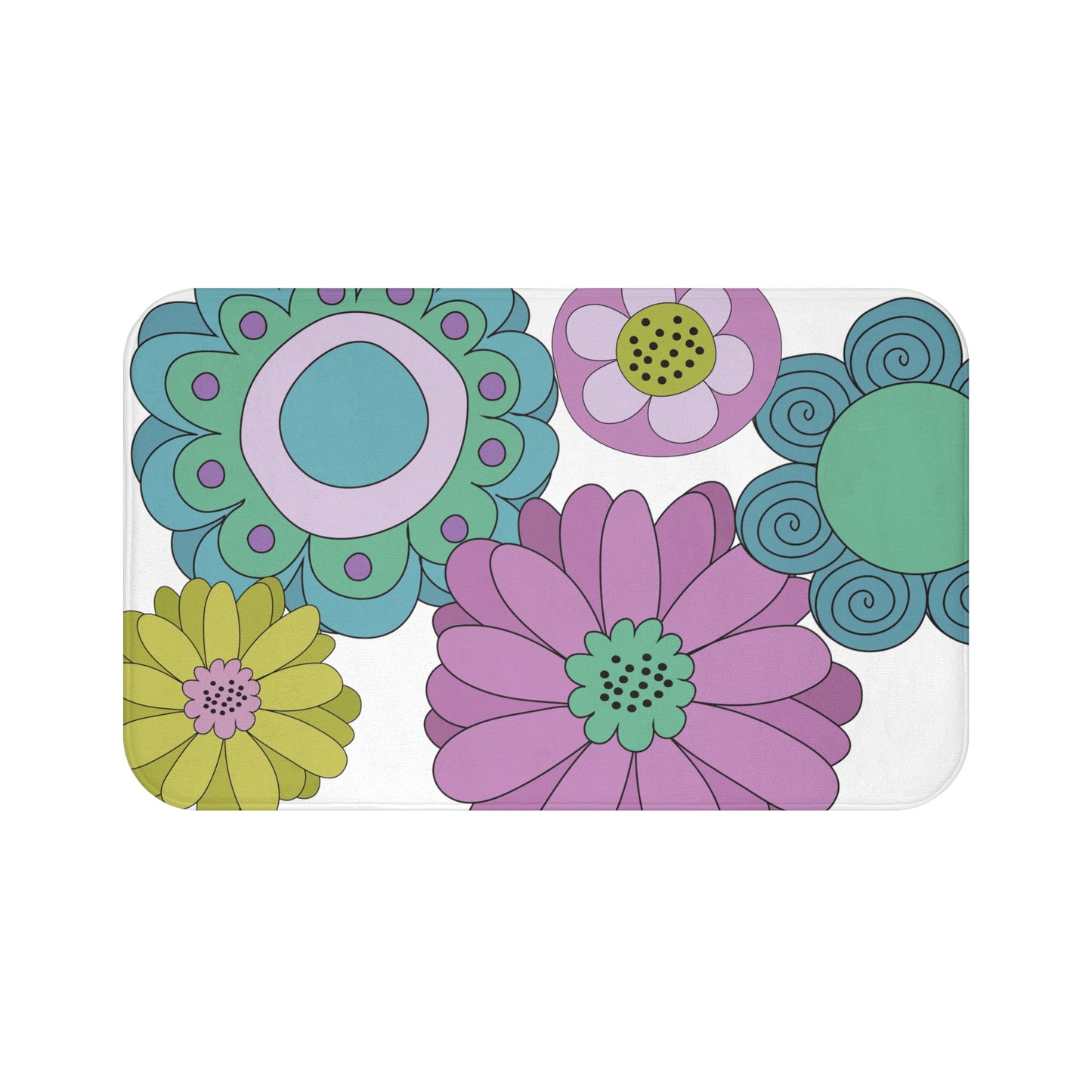 Vintage Posies Bath Mat