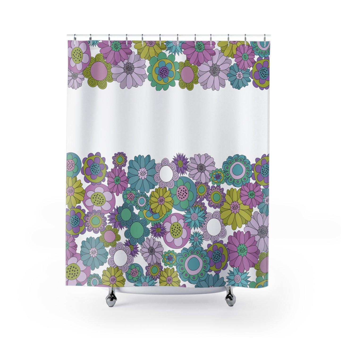 Vintage Posies Shower Curtain