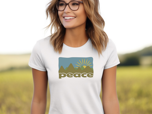 Peace Mountains Women's Softstyle Tee