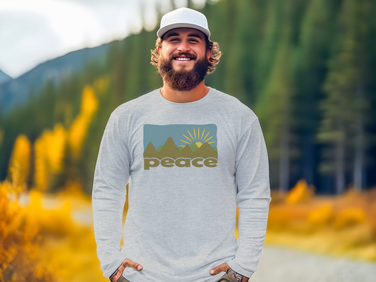 Peace Mountains Long Sleeve Tee