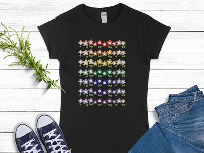 Rainbow of Posies Women's Softstyle Tee