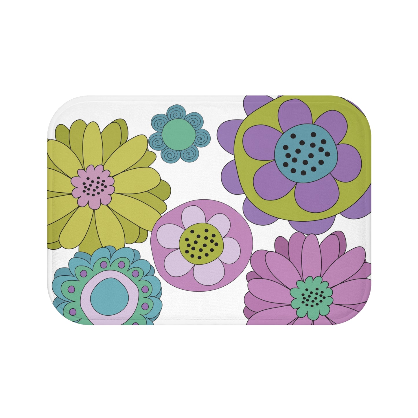 Vintage Posies Bath Mat