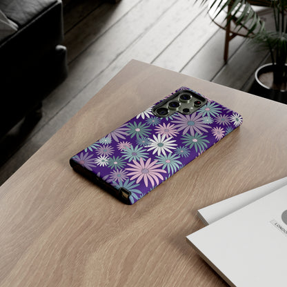 Pastel Daisy's in Purple Phone Case