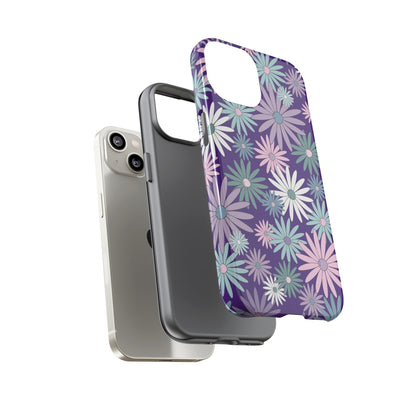 Pastel Daisy's in Purple Phone Case