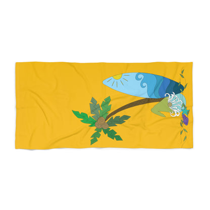 Surfing Gnome Beach Towel