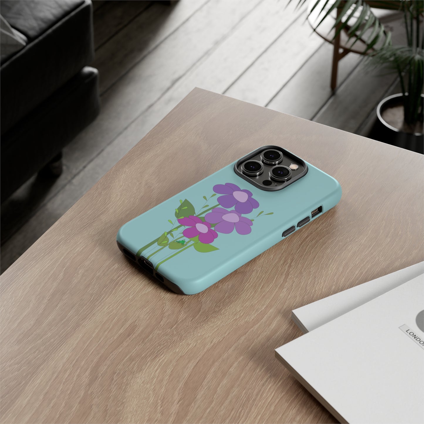 Frog Among Posies Phone Case