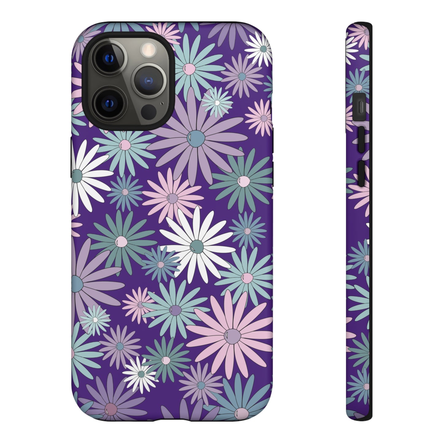 Pastel Daisy's in Purple Phone Case