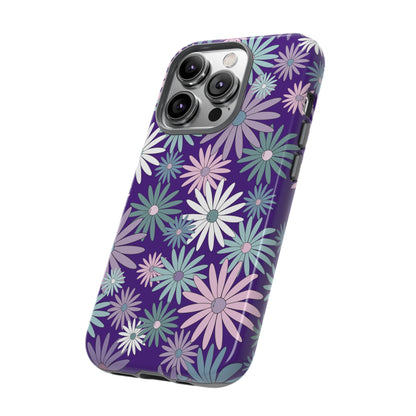 Pastel Daisy's in Purple Phone Case