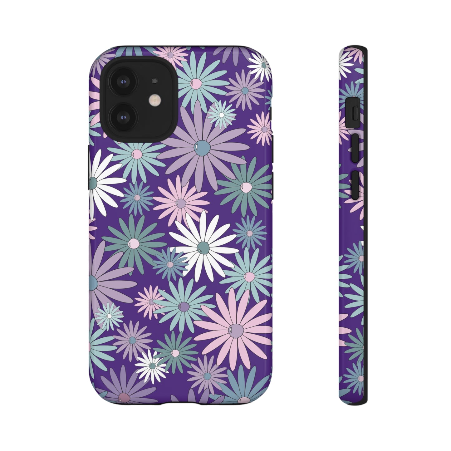 Pastel Daisy's in Purple Phone Case