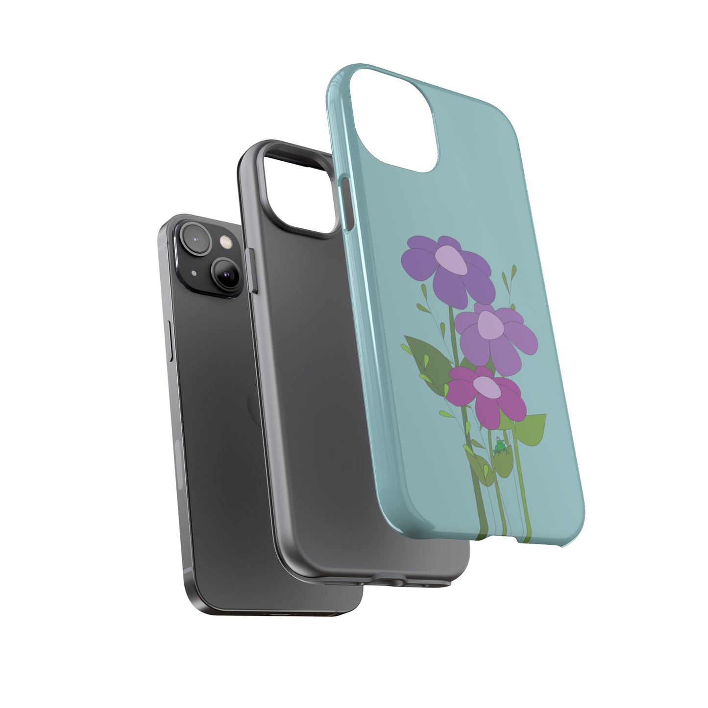 Frog Among Posies Phone Case